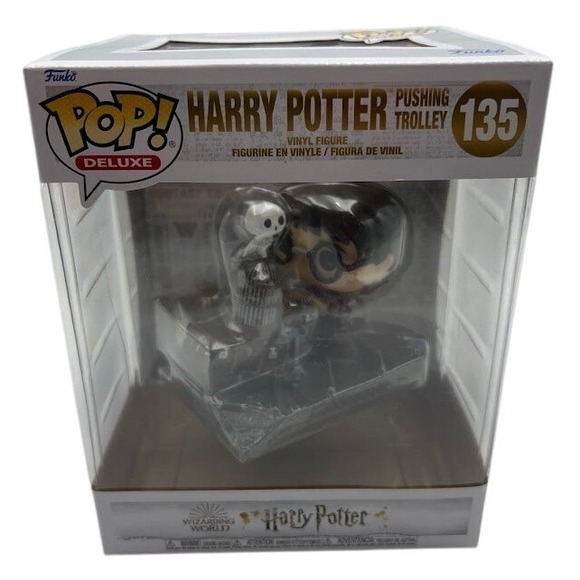 Funko Pop Deluxe Harry Potter Pushing Trolley 135 Vinyl Figure New Boxed - Picture 2 of 6